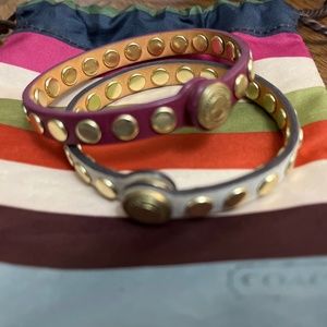 Coach bracelets